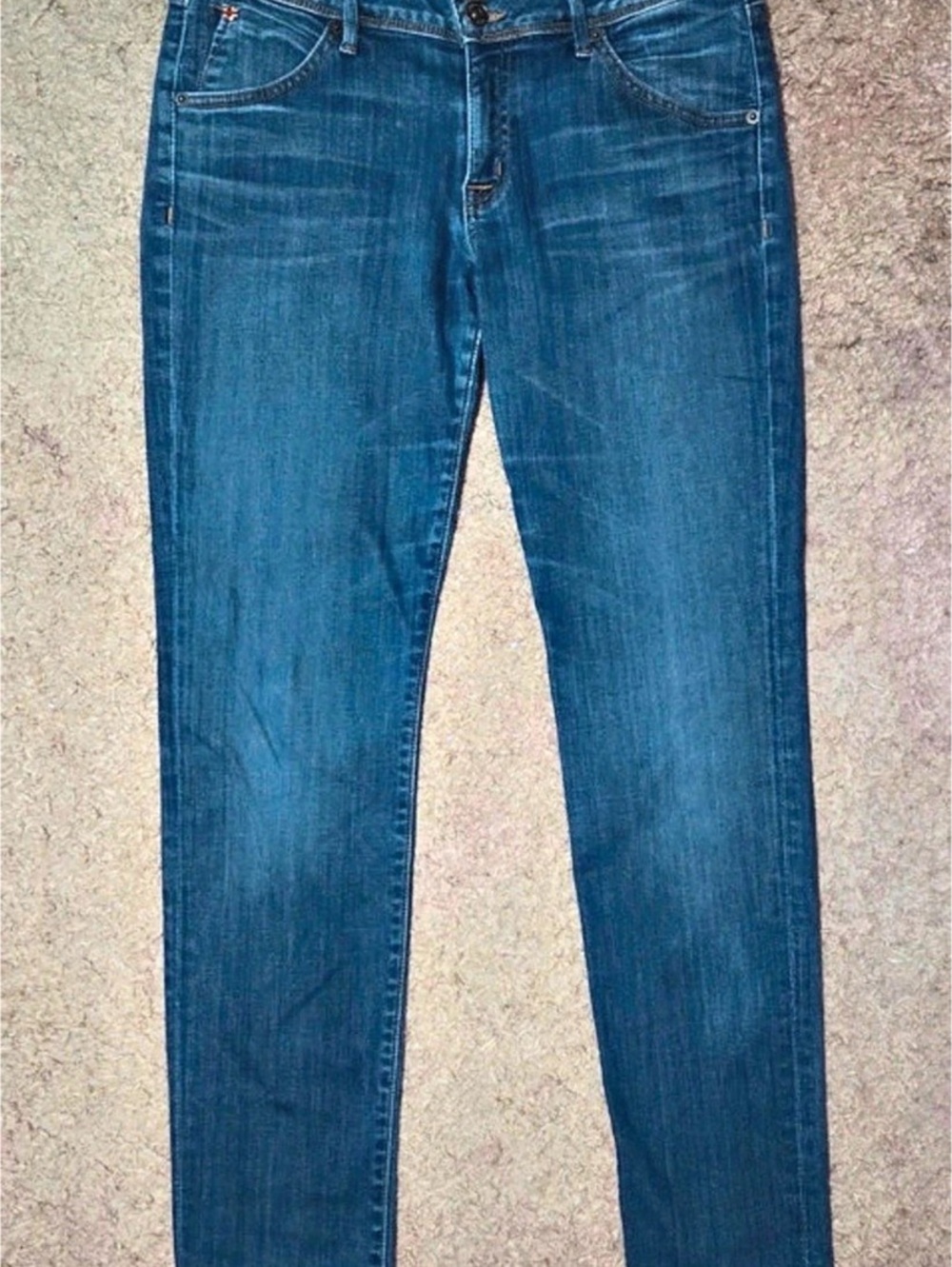HUDSON JEANS Nicole Skinny Ankle Blue Denim Sz 30 Mid Rise WA492DMS